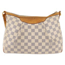 LOUIS VUITTON Damier Azur Siracusa PM Shoulder Bag N41113 LV Auth BA6689-2