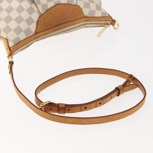LOUIS VUITTON Damier Azur Siracusa PM Shoulder Bag N41113 LV Auth BA6689