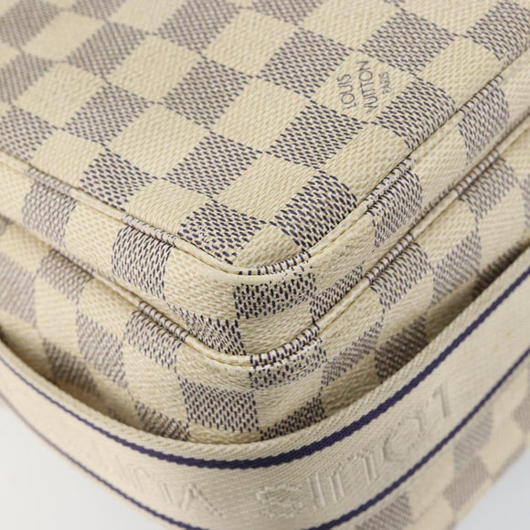 LOUIS VUITTON Damier Azur Naviglio Shoulder Bag N51189 LV Auth BA6690