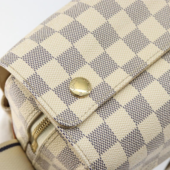 LOUIS VUITTON Damier Azur Naviglio Shoulder Bag N51189 LV Auth BA6690