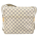 LOUIS VUITTON Damier Azur Naviglio Shoulder Bag N51189 LV Auth BA6690-13