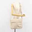 LOUIS VUITTON Damier Azur Naviglio Shoulder Bag N51189 LV Auth BA6690-26