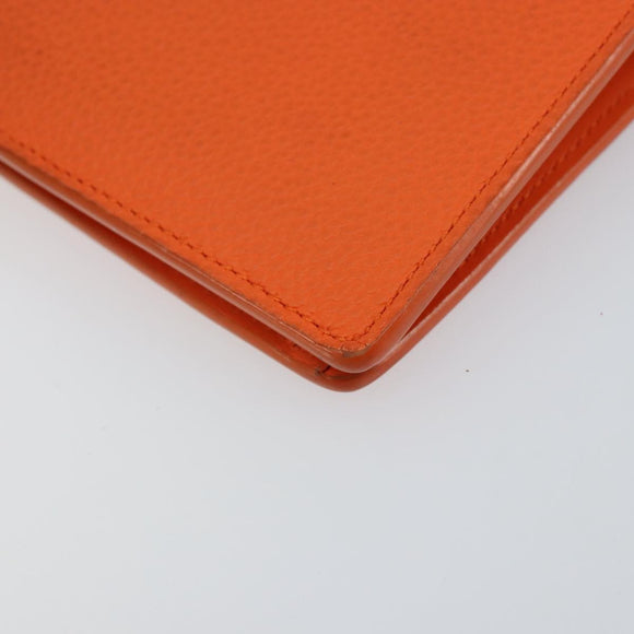LOUIS VUITTON Aerogram Portefeuille Braza Long Wallet Orange M81153 Auth BA6692