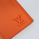 LOUIS VUITTON Aerogram Portefeuille Braza Long Wallet Orange M81153 Auth BA6692-8