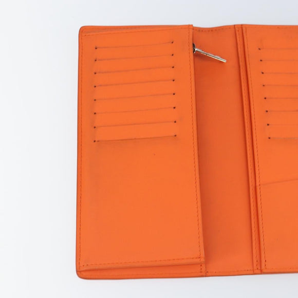 LOUIS VUITTON Aerogram Portefeuille Braza Long Wallet Orange M81153 Auth BA6692