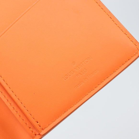 LOUIS VUITTON Aerogram Portefeuille Braza Long Wallet Orange M81153 Auth BA6692