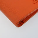 LOUIS VUITTON Aerogram Portefeuille Braza Long Wallet Orange M81153 Auth BA6692-14