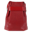 LOUIS VUITTON Epi Sac Depaule GM Shoulder Bag Red M80197 LV Auth BA6697-2