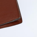 LOUIS VUITTON Epi Serviette Conseiller Briefcase Kenya Brown M54423 Auth BA6700-9