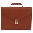 LOUIS VUITTON Epi Serviette Conseiller Briefcase Kenya Brown M54423 Auth BA6700-13