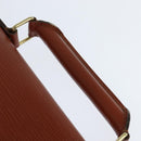 LOUIS VUITTON Epi Serviette Conseiller Briefcase Kenya Brown M54423 Auth BA6700-8