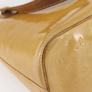 LOUIS VUITTON Monogram Vernis Houston Hand Bag Beige M91004 LV Auth BA6703-16