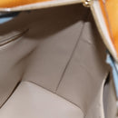 LOUIS VUITTON Monogram Vernis Houston Hand Bag Beige M91004 LV Auth BA6703-19