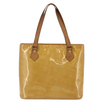 LOUIS VUITTON Monogram Vernis Houston Hand Bag Beige M91004 LV Auth BA6703 - 0