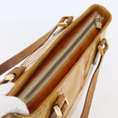 LOUIS VUITTON Monogram Vernis Houston Hand Bag Beige M91004 LV Auth BA6703-6