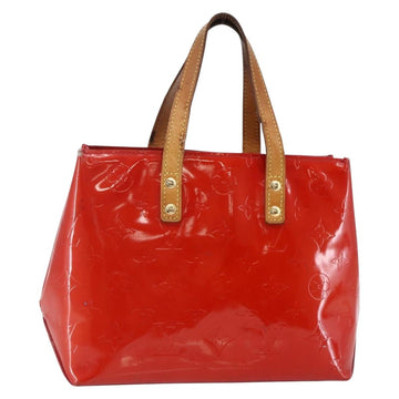 LOUIS VUITTON Monogram Vernis Reade PM Hand Bag Red Rouge M91088 LV Auth BA6708