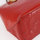 LOUIS VUITTON Monogram Vernis Reade PM Hand Bag Red Rouge M91088 LV Auth BA6708-14