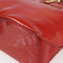 LOUIS VUITTON Monogram Vernis Reade PM Hand Bag Red Rouge M91088 LV Auth BA6708-15