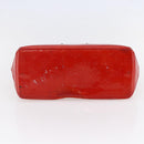 LOUIS VUITTON Monogram Vernis Reade PM Hand Bag Red Rouge M91088 LV Auth BA6708-5