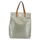 LOUIS VUITTON Monogram Vernis Reade MM Hand Bag Gris M91142 LV Auth BA6709-13
