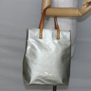 LOUIS VUITTON Monogram Vernis Reade MM Hand Bag Gris M91142 LV Auth BA6709-22