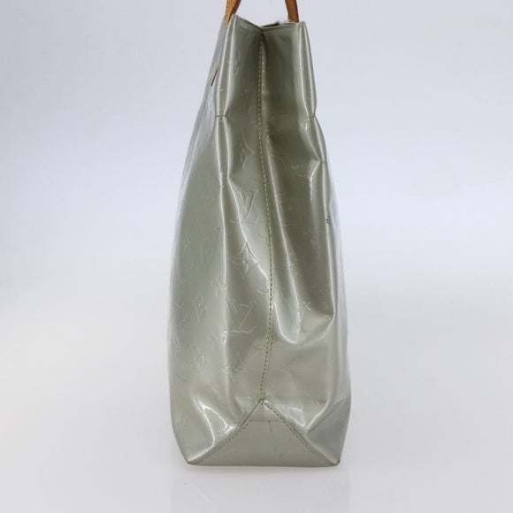 LOUIS VUITTON Monogram Vernis Reade MM Hand Bag Gris M91142 LV Auth BA6709