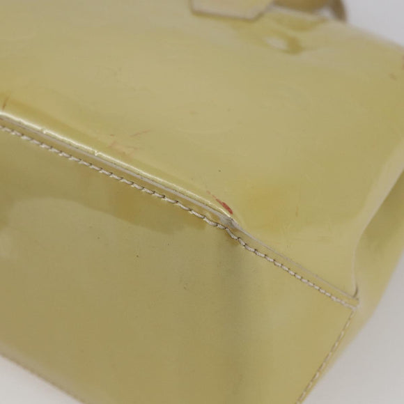 LOUIS VUITTON Monogram Vernis Wilshire PM Hand Bag Broncorail M91452 Auth BA6711