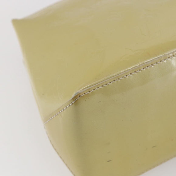 LOUIS VUITTON Monogram Vernis Wilshire PM Hand Bag Broncorail M91452 Auth BA6711