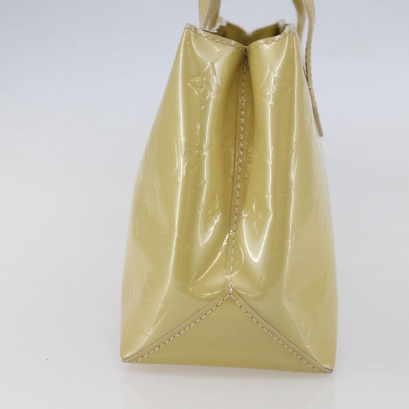 LOUIS VUITTON Monogram Vernis Wilshire PM Hand Bag Broncorail M91452 Auth BA6711