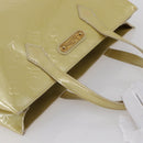 LOUIS VUITTON Monogram Vernis Wilshire PM Hand Bag Broncorail M91452 Auth BA6711-6