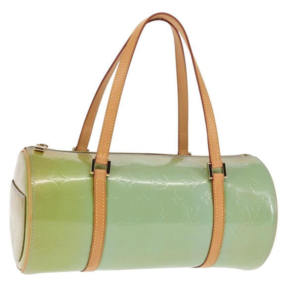LOUIS VUITTON Monogram Vernis Bedford Hand Bag Baby Blue M91007 LV Auth BA6714