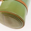 LOUIS VUITTON Monogram Vernis Bedford Hand Bag Baby Blue M91007 LV Auth BA6714-9