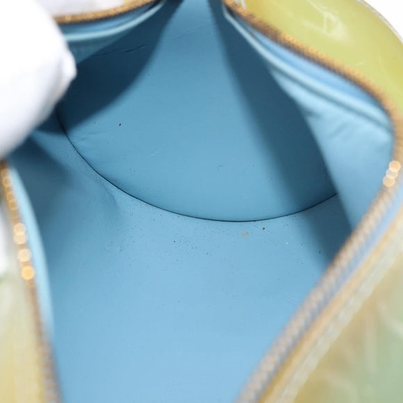 LOUIS VUITTON Monogram Vernis Bedford Hand Bag Baby Blue M91007 LV Auth BA6714