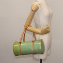 LOUIS VUITTON Monogram Vernis Bedford Hand Bag Baby Blue M91007 LV Auth BA6714-20