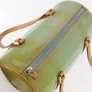 LOUIS VUITTON Monogram Vernis Bedford Hand Bag Baby Blue M91007 LV Auth BA6714-6