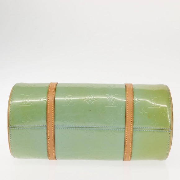 LOUIS VUITTON Monogram Vernis Bedford Hand Bag Baby Blue M91007 LV Auth BA6714