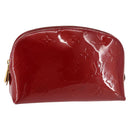 LOUIS VUITTON Monogram Vernis Pochette Pouch Rose Indian M90009 LV Auth BA6716-1