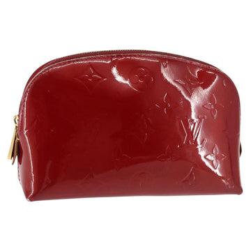 LOUIS VUITTON Monogram Vernis Pochette Pouch Rose Indian M90009 LV Auth BA6716