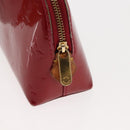 LOUIS VUITTON Monogram Vernis Pochette Pouch Rose Indian M90009 LV Auth BA6716-8