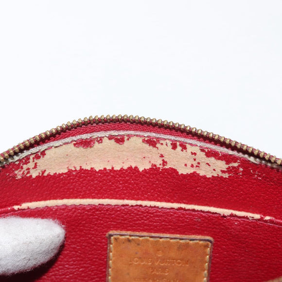 LOUIS VUITTON Monogram Vernis Pochette Pouch Rose Indian M90009 LV Auth BA6716