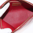 LOUIS VUITTON Monogram Vernis Pochette Pouch Rose Indian M90009 LV Auth BA6716-10