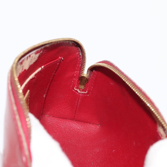 LOUIS VUITTON Monogram Vernis Pochette Pouch Rose Indian M90009 LV Auth BA6716