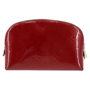 LOUIS VUITTON Monogram Vernis Pochette Pouch Rose Indian M90009 LV Auth BA6716-2
