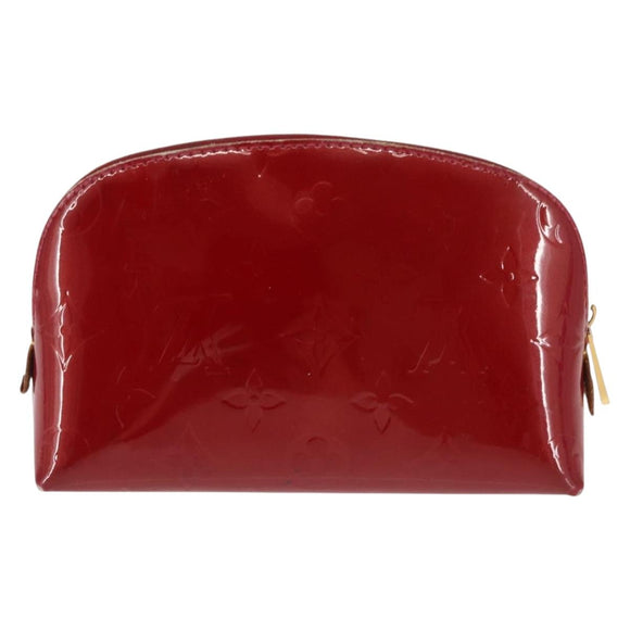 LOUIS VUITTON Monogram Vernis Pochette Pouch Rose Indian M90009 LV Auth BA6716