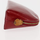 LOUIS VUITTON Monogram Vernis Pochette Pouch Rose Indian M90009 LV Auth BA6716-3
