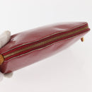 LOUIS VUITTON Monogram Vernis Pochette Pouch Rose Indian M90009 LV Auth BA6716-5