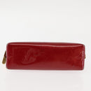 LOUIS VUITTON Monogram Vernis Pochette Pouch Rose Indian M90009 LV Auth BA6716-6