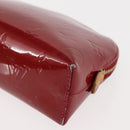 LOUIS VUITTON Monogram Vernis Pochette Pouch Rose Indian M90009 LV Auth BA6716-14