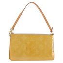 LOUIS VUITTON Monogram Vernis Lexington Pouch Beige M91010 LV Auth BA6717-1