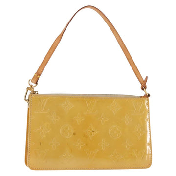 LOUIS VUITTON Monogram Vernis Lexington Pouch Beige M91010 LV Auth BA6717